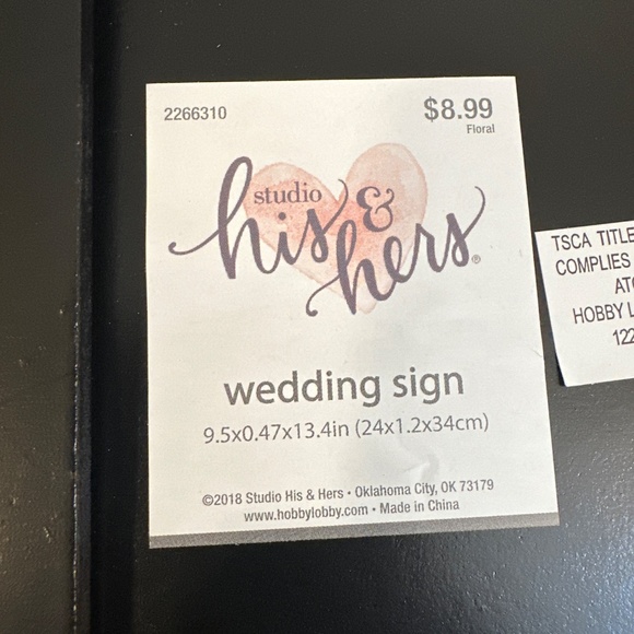 Wedding sign - Picture 3 of 3